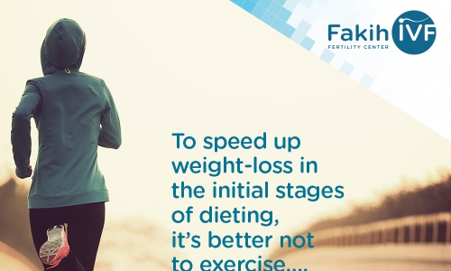 To speed up weight-loss in the initial stages of dieting… it is better not to exercise Myth or Fact?