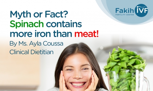 Myth or Fact ? Spinach contain more iron than meat