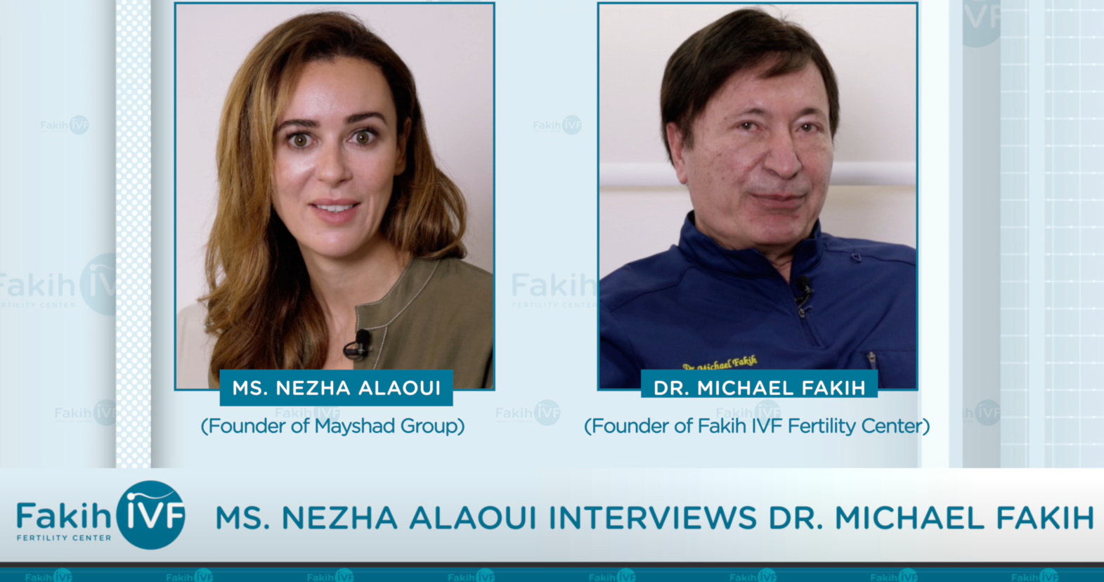 Ms. Nezha Alaoui interviews Dr. Michael Fakih
