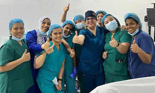 First transvaginal RFA fibroid ablation procedure in the UAE